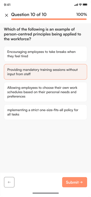 Mobile App Screen experience