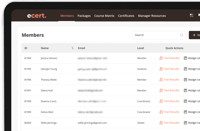 ecert Certificate Demo Preview